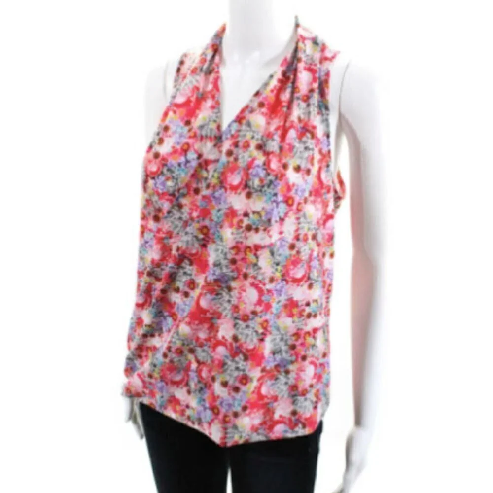Lululemon Sleeveless Floral V Neck Tank Size 8